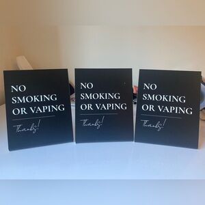8x10 No Smoking or Vaping Signs